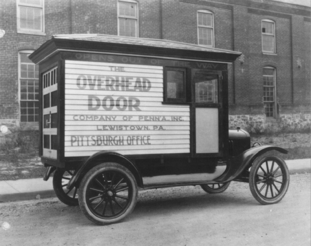 Model-T Ford Fitted With Overhead Door